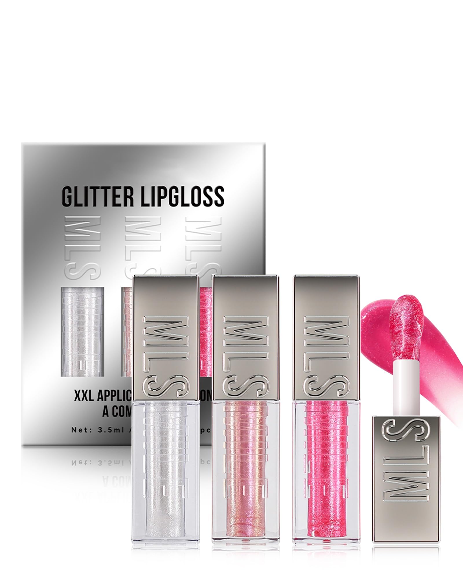 Amazon.com : Glitter Lip Gloss Lip Glaze-3Pcs Moisturizing Shimmer